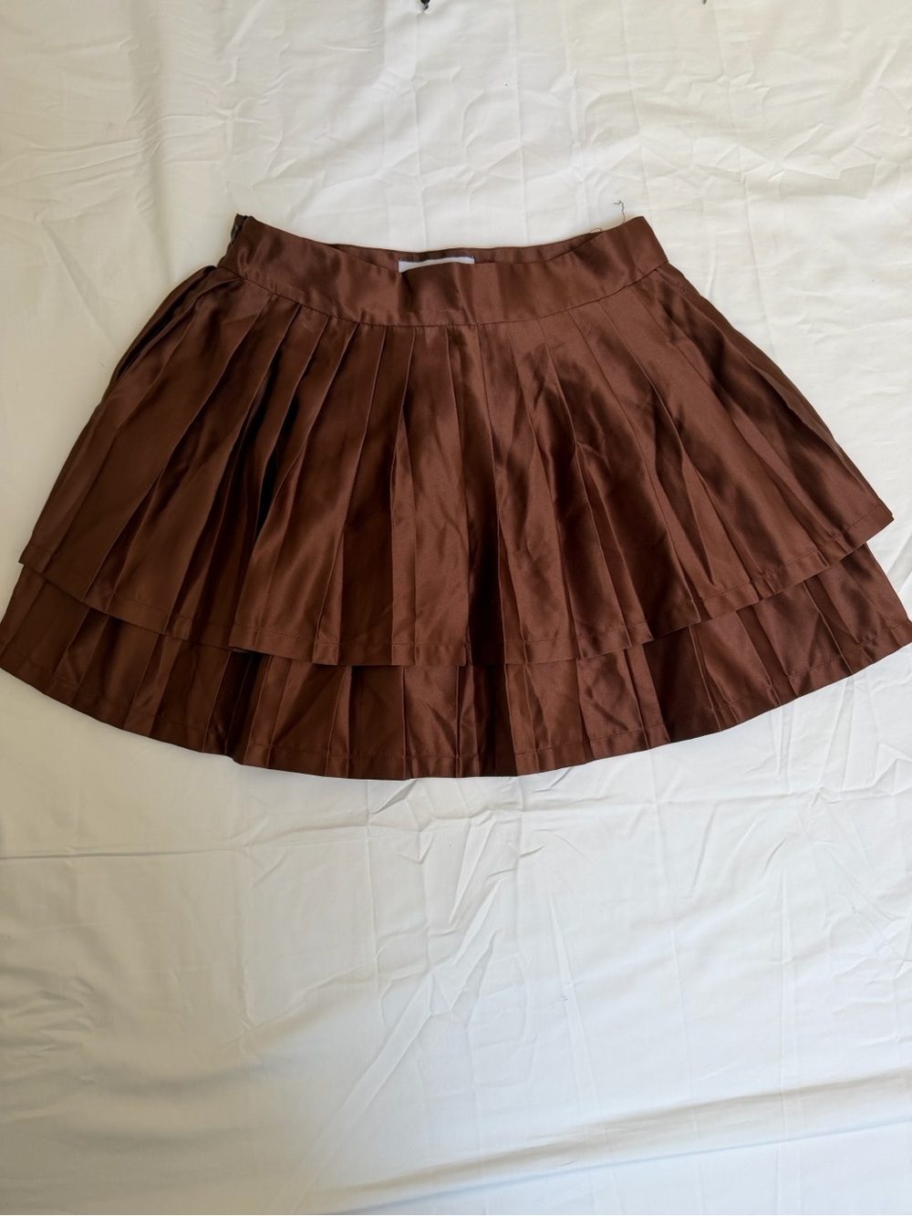 Disney Brown Tiered Pleated Skirt